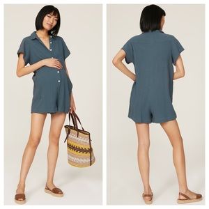 Hatch The Blue Maternity Lenora Romper